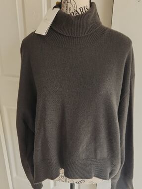 NWT Phiili Italian Wool Cashmere Forest Green Sweater $560